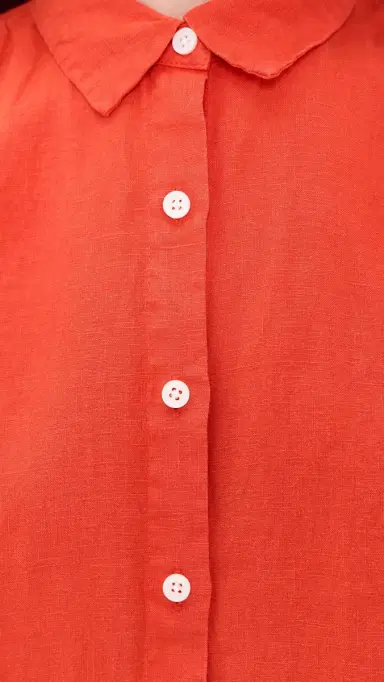 Alex Mill Maddie Blouse in inen Chili | Thumbnail 6 Alex Mill Maddie Blouse in inen Chili | Thumbnail 6