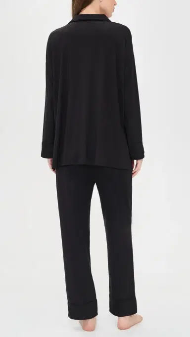 HATCH Ultra Soft Jersey Maternity Pajama Set Black | Thumbnail 3 HATCH Ultra Soft Jersey Maternity Pajama Set Black | Thumbnail 3