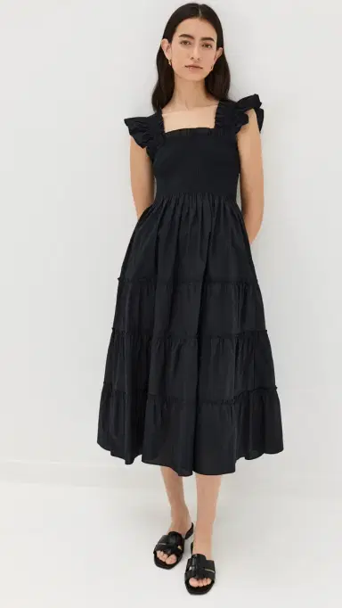 Hill House Home The Ellie Cotton Nap Dress Black | Thumbnail 5 Hill House Home The Ellie Cotton Nap Dress Black | Thumbnail 5
