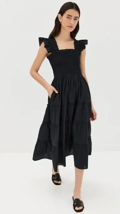 Hill House Home The Ellie Cotton Nap Dress Black | Thumbnail 6 Hill House Home The Ellie Cotton Nap Dress Black | Thumbnail 6