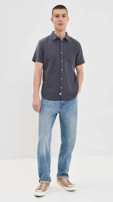 Marine Layer Classic tretch elvage Shirt India Ink | Thumbnail 5 Marine Layer Classic tretch elvage Shirt India Ink | Thumbnail 5