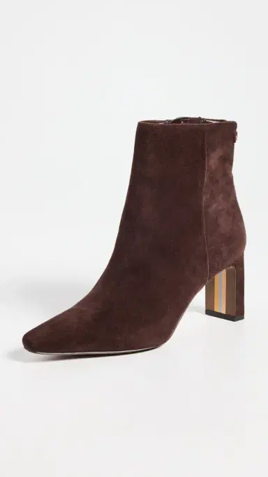 Sam Edelman Saige Booties Dark Brown 9 | Thumbnail 2 Sam Edelman Saige Booties Dark Brown 9 | Thumbnail 2