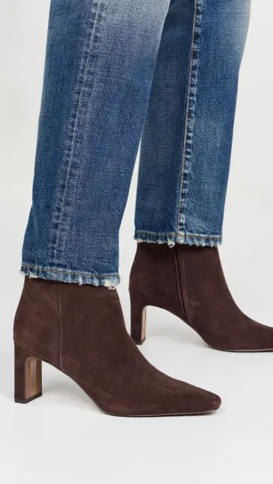 Sam Edelman Saige Booties Dark Brown 9 | Thumbnail 3 Sam Edelman Saige Booties Dark Brown 9 | Thumbnail 3