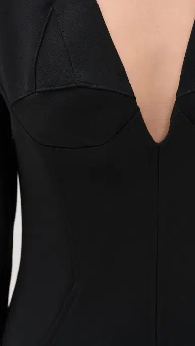 BLACK HALO Kenna Micro Mini Dress Black 4 | Thumbnail 6 BLACK HALO Kenna Micro Mini Dress Black 4 | Thumbnail 6