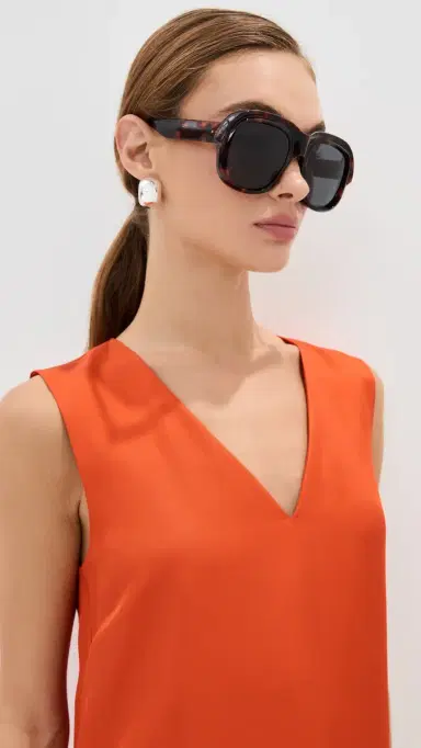 Dries Van Noten Round Sunglasses Tortoiseshell/Gold/Grey One Size | Thumbnail 3 Dries Van Noten Round Sunglasses Tortoiseshell/Gold/Grey One Size | Thumbnail 3