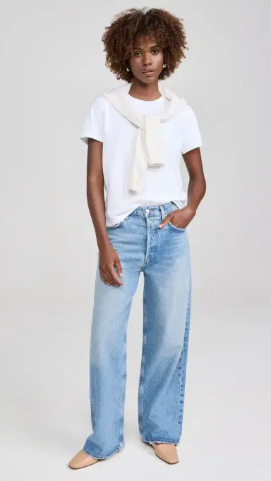 Madewell The Perfect Crewneck Tee in Allday Jersey Eyelet White | Thumbnail 5 Madewell The Perfect Crewneck Tee in Allday Jersey Eyelet White | Thumbnail 5