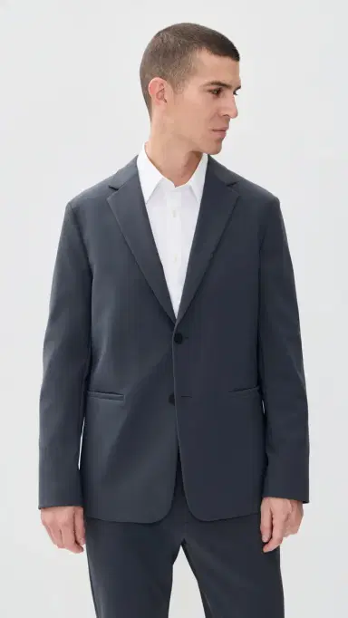 Theory Clinton Precision Ponte Blazer Basalt 36 | Thumbnail 2 Theory Clinton Precision Ponte Blazer Basalt 36 | Thumbnail 2