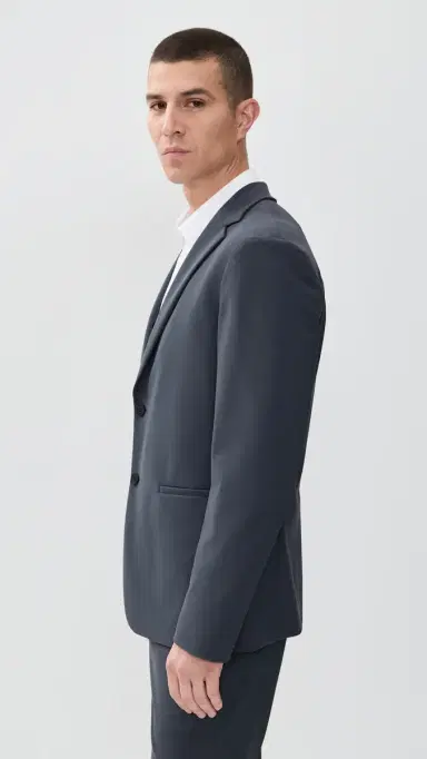 Theory Clinton Precision Ponte Blazer Basalt 36 | Thumbnail 4 Theory Clinton Precision Ponte Blazer Basalt 36 | Thumbnail 4
