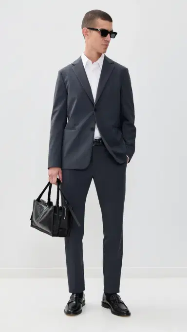 Theory Clinton Precision Ponte Blazer Basalt 36 | Thumbnail 5 Theory Clinton Precision Ponte Blazer Basalt 36 | Thumbnail 5