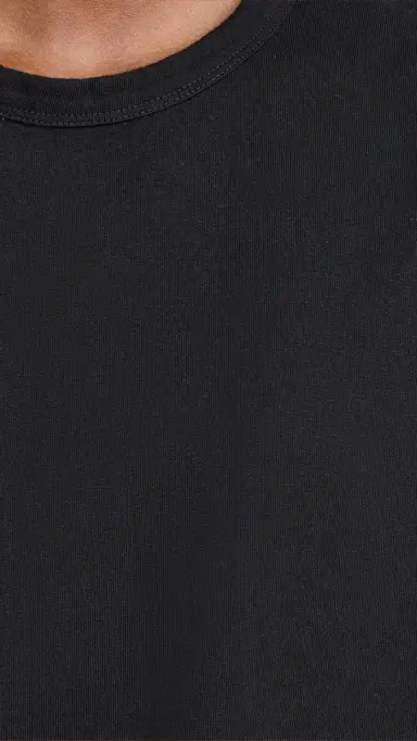 Madewell The Perfect Crewneck Tee in Allday Jersey Jet Black L | Thumbnail 6 Madewell The Perfect Crewneck Tee in Allday Jersey Jet Black L | Thumbnail 6