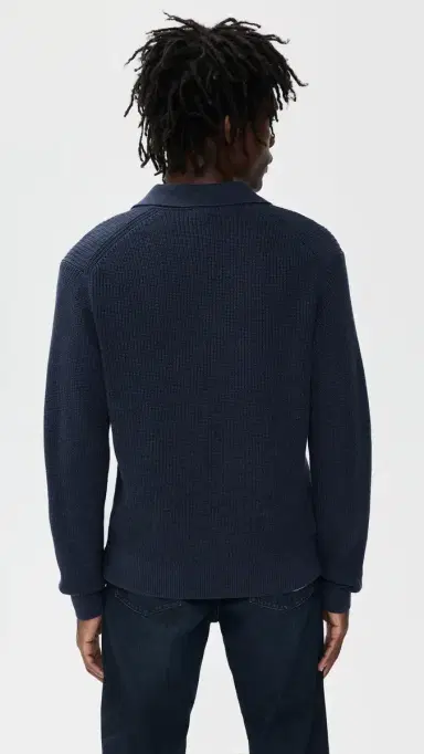 Madewell haker-titch weater Polo Cool Navy | Thumbnail 3 Madewell haker-titch weater Polo Cool Navy | Thumbnail 3