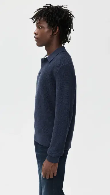 Madewell haker-titch weater Polo Cool Navy | Thumbnail 4 Madewell haker-titch weater Polo Cool Navy | Thumbnail 4