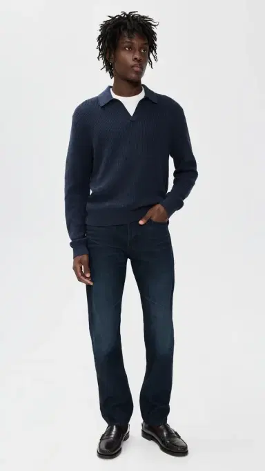 Madewell haker-titch weater Polo Cool Navy | Thumbnail 5 Madewell haker-titch weater Polo Cool Navy | Thumbnail 5
