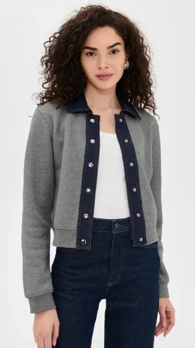 Tanya Taylor Rita Jacket Heather Grey | Thumbnail 2 Tanya Taylor Rita Jacket Heather Grey | Thumbnail 2