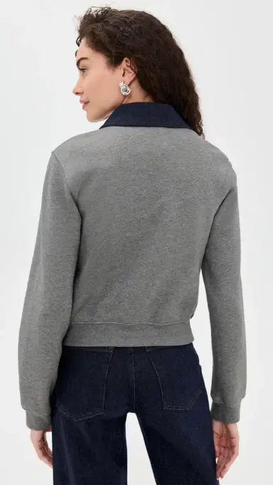 Tanya Taylor Rita Jacket Heather Grey | Thumbnail 3 Tanya Taylor Rita Jacket Heather Grey | Thumbnail 3