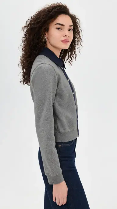Tanya Taylor Rita Jacket Heather Grey | Thumbnail 4 Tanya Taylor Rita Jacket Heather Grey | Thumbnail 4