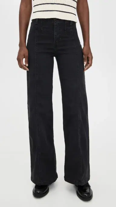 Free People Libre Wide Leg Jeans Cafe Noir 25 | Thumbnail 2 Free People Libre Wide Leg Jeans Cafe Noir 25 | Thumbnail 2