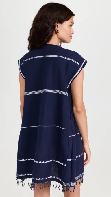Lemlem Elina Caftan Nunu Navy L | Thumbnail 3 Lemlem Elina Caftan Nunu Navy L | Thumbnail 3