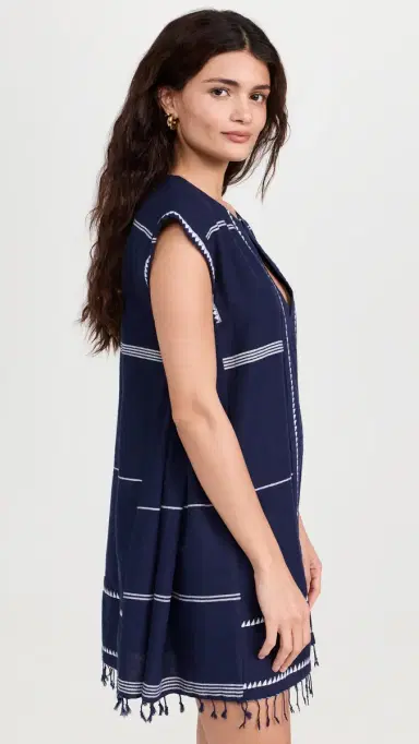Lemlem Elina Caftan Nunu Navy L | Thumbnail 4 Lemlem Elina Caftan Nunu Navy L | Thumbnail 4