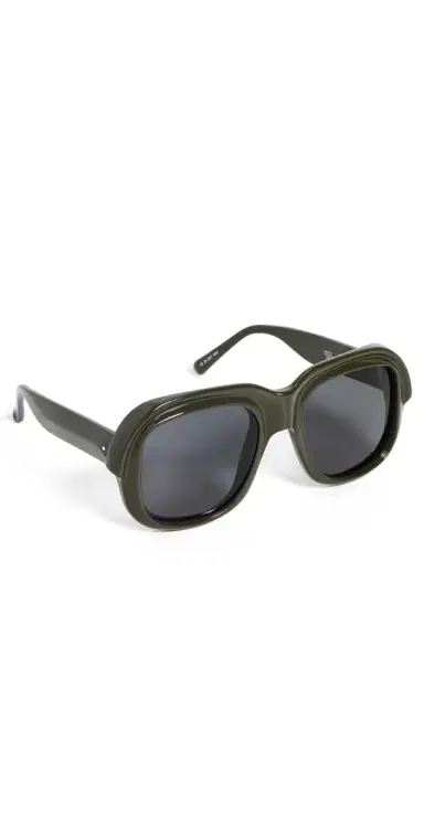 Dries Van Noten Round Sunglasses Khaki/Silver/Green Grad One Size | Thumbnail 1 Dries Van Noten Round Sunglasses Khaki/Silver/Green Grad One Size | Thumbnail 1