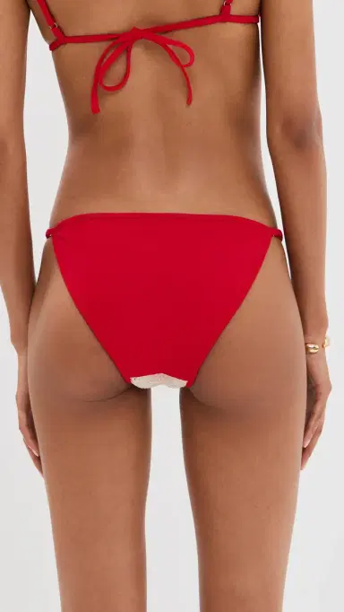 Leslie Amon Cynthia Crochet Bikini Bottoms Red White L | Thumbnail 3 Leslie Amon Cynthia Crochet Bikini Bottoms Red White L | Thumbnail 3