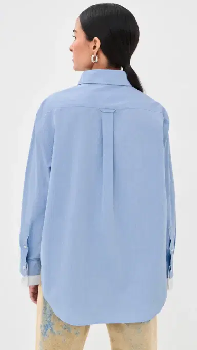 Acne Studios Button Down Top Light Blue/White | Thumbnail 3 Acne Studios Button Down Top Light Blue/White | Thumbnail 3