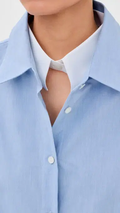 Acne Studios Button Down Top Light Blue/White | Thumbnail 6 Acne Studios Button Down Top Light Blue/White | Thumbnail 6