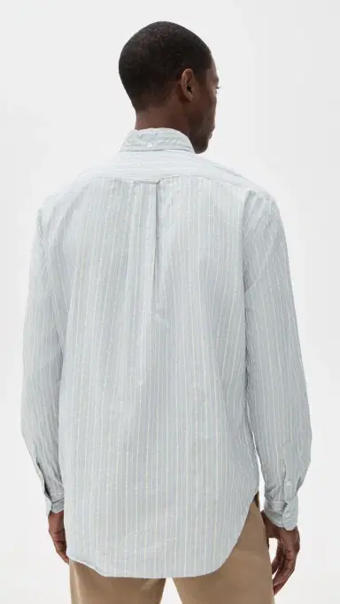 Gitman Vintage Japanese Dobby Stripe Shirt Blue | Thumbnail 3 Gitman Vintage Japanese Dobby Stripe Shirt Blue | Thumbnail 3