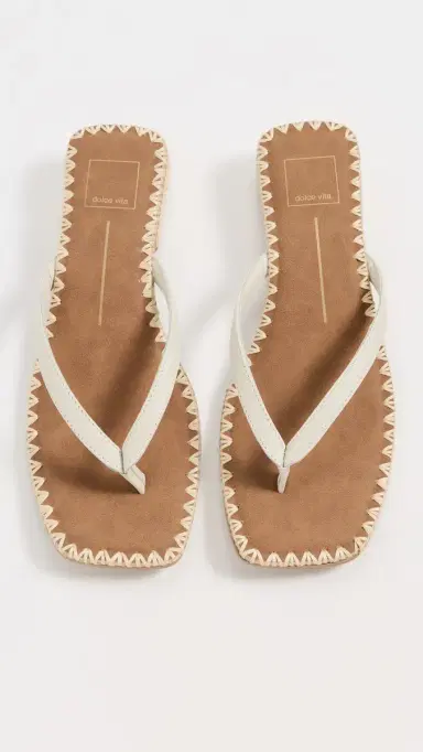 Dolce Vita Barty Sandals White Leather 6 | Thumbnail 5 Dolce Vita Barty Sandals White Leather 6 | Thumbnail 5
