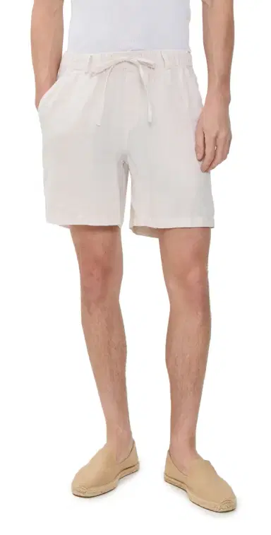 BATHER inen eisure Shorts 6" White | Thumbnail 1 BATHER inen eisure Shorts 6" White | Thumbnail 1