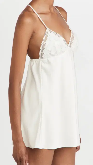 Flora Nikrooz Kylie Charmeuse Chemise Ivory L | Thumbnail 4 Flora Nikrooz Kylie Charmeuse Chemise Ivory L | Thumbnail 4
