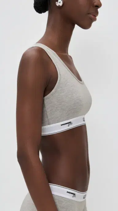 Hommegirls Homme Girls x Fruit of the Loom Classic Sports Bra 3 Pack Black/Heather Grey/White | Thumbnail 5 Hommegirls Homme Girls x Fruit of the Loom Classic Sports Bra 3 Pack Black/Heather Grey/White | Thumbnail 5