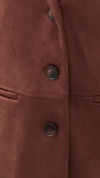 LE BOP Blair Faux Suede Oversized Blazer Cappuccino | Thumbnail 6 LE BOP Blair Faux Suede Oversized Blazer Cappuccino | Thumbnail 6