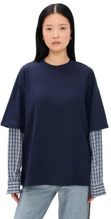 LIONESS Bottega Shirt Navy | Thumbnail 1 LIONESS Bottega Shirt Navy | Thumbnail 1
