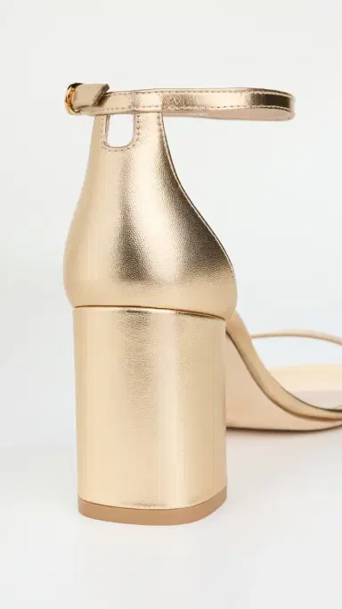 Stuart Weitzman Nudist Block 7mm Golden | Thumbnail 4 Stuart Weitzman Nudist Block 7mm Golden | Thumbnail 4