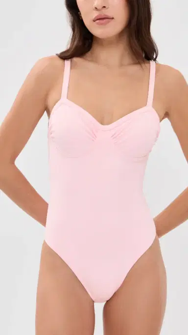 LoveShackFancy Brooksie Swimsuit Starlit Pink | Thumbnail 5 LoveShackFancy Brooksie Swimsuit Starlit Pink | Thumbnail 5