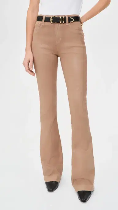 L'Agence Marty Flare Trousers Cappuccino Coated 30 | Thumbnail 2 L'Agence Marty Flare Trousers Cappuccino Coated 30 | Thumbnail 2