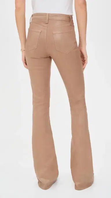 L'Agence Marty Flare Trousers Cappuccino Coated 30 | Thumbnail 3 L'Agence Marty Flare Trousers Cappuccino Coated 30 | Thumbnail 3