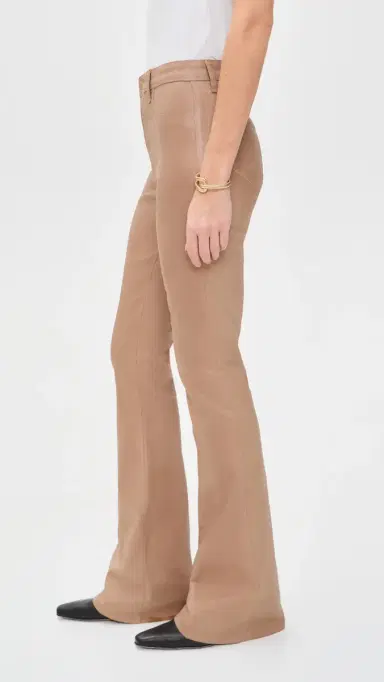 L'Agence Marty Flare Trousers Cappuccino Coated 30 | Thumbnail 4 L'Agence Marty Flare Trousers Cappuccino Coated 30 | Thumbnail 4