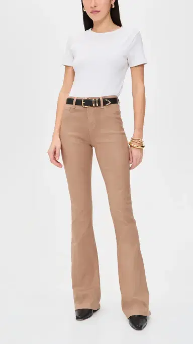 L'Agence Marty Flare Trousers Cappuccino Coated 30 | Thumbnail 5 L'Agence Marty Flare Trousers Cappuccino Coated 30 | Thumbnail 5