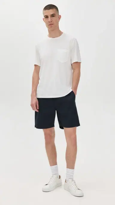 Universal Works Twill Beach Shorts 7 Navy | Thumbnail 5 Universal Works Twill Beach Shorts 7 Navy | Thumbnail 5