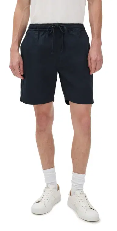 Universal Works Twill Beach Shorts 7 Navy | Thumbnail 1 Universal Works Twill Beach Shorts 7 Navy | Thumbnail 1