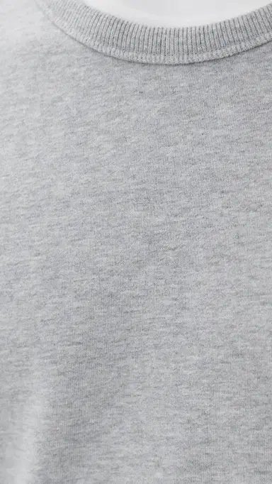 REIGNING CHAMP Mid-Weight Terry Slim Crew Neck Hgrey | Thumbnail 6 REIGNING CHAMP Mid-Weight Terry Slim Crew Neck Hgrey | Thumbnail 6