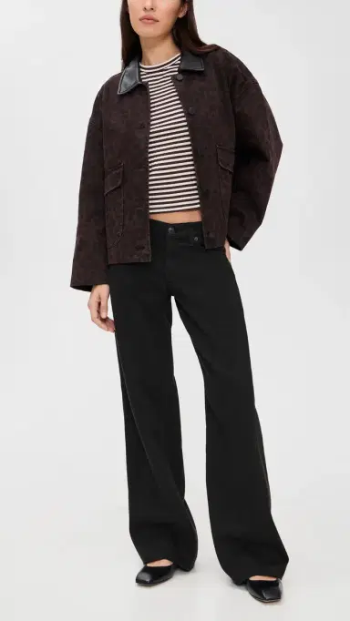 rag & bone Featherweight Saige Full Straight Jeans Black | Thumbnail 5 rag & bone Featherweight Saige Full Straight Jeans Black | Thumbnail 5