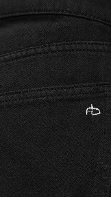 rag & bone Featherweight Saige Full Straight Jeans Black | Thumbnail 6 rag & bone Featherweight Saige Full Straight Jeans Black | Thumbnail 6