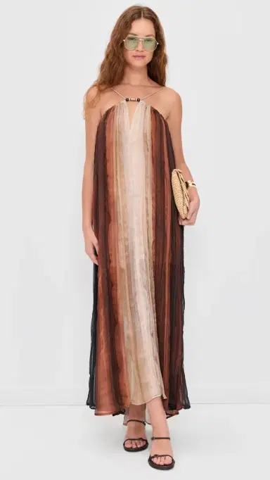 Sabina Musáyev Nella Dress Brown Print | Thumbnail 2 Sabina Musáyev Nella Dress Brown Print | Thumbnail 2