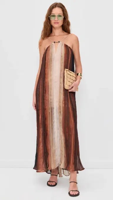 Sabina Musáyev Nella Dress Brown Print | Thumbnail 5 Sabina Musáyev Nella Dress Brown Print | Thumbnail 5