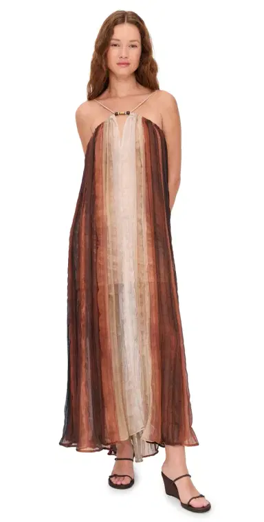 Sabina Musáyev Nella Dress Brown Print | Thumbnail 1 Sabina Musáyev Nella Dress Brown Print | Thumbnail 1