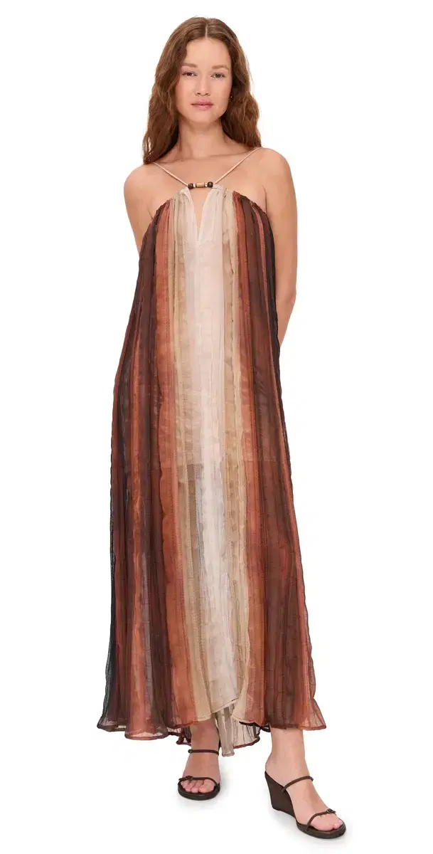 Nella Dress Brown Print Nella Dress Brown Print