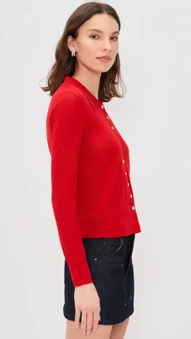Lioness Chalet Long Sleeve Collared Top Crimson | Thumbnail 4 Lioness Chalet Long Sleeve Collared Top Crimson | Thumbnail 4